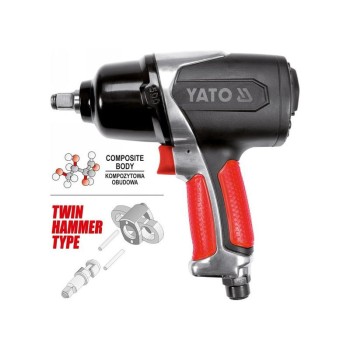 YATO Pneumatikus ütvecsavarozó 1/2' 680 Nm (YT-09524) YATO Pneumatikus ütvecsavarozó 1/2' 680 Nm (YT-09524)