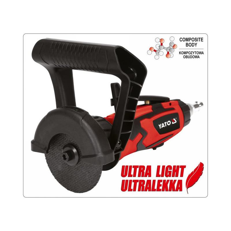 YATO Pneumatikus vágószerszám 75 mm könnyített (YT-09717) YATO Pneumatikus vágószerszám 75 mm könnyített (YT-09717)