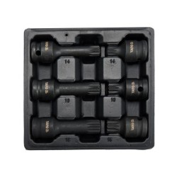 YATO Gépi bit dugókulcs készlet 6 részes Spline 1/2' M14-M18 CrMo (YT-10652) YATO Gépi bit dugókulcs készlet 6 részes Spline 1/2' M14-M18 CrMo (YT-10652)