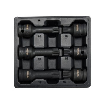 YATO Gépi bit dugókulcs készlet 6 részes Spline 1/2' M14-M18 CrMo (YT-10652)