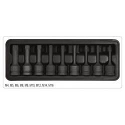 YATO Gépi hosszú bit dugókulcs készlet 9 részes Spline 1/2' M4-M16 CrMo (YT-10691) YATO Gépi hosszú bit dugókulcs készlet 9 részes Spline 1/2' M4-M16 CrMo (YT-10691)
