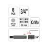 YATO Gépi bit dugókulcs készlet 6 részes Spline 3/4' M12-M18 CrMo (YT-1157) YATO Gépi bit dugókulcs készlet 6 részes Spline 3/4' M12-M18 CrMo (YT-1157)