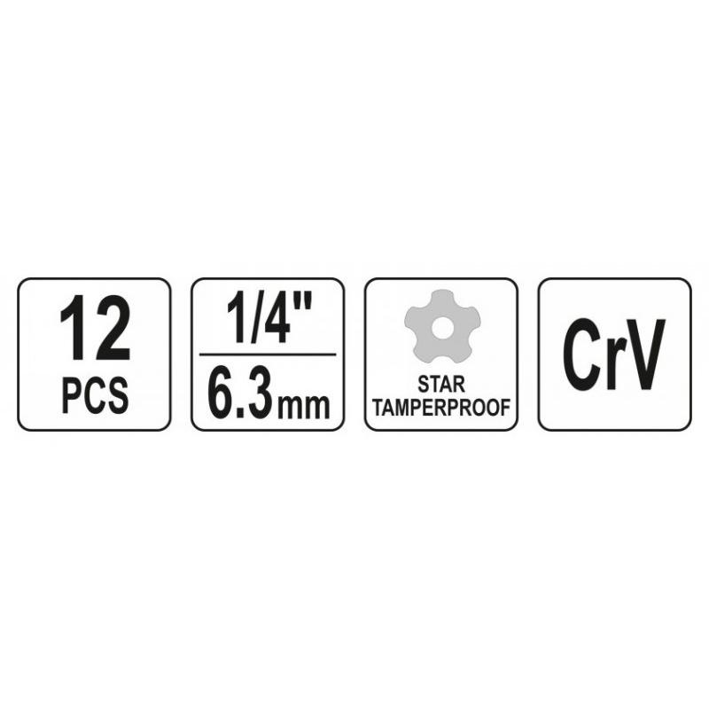 YATO Légkondícionáló szerelő készlet 12 részes 1/4' CrV (YT-12007)