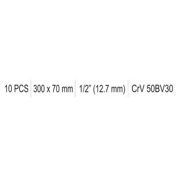 YATO L-alakú hajtókar 1/2' 300 x 70 mm (YT-12439)