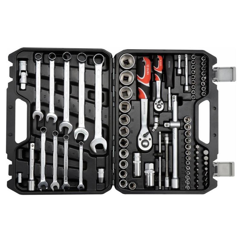 YATO Dugókulcs készlet 82 részes 1/4', 1/2' CrV (YT-12691)