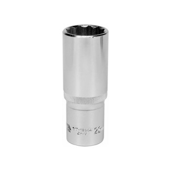 YATO Hosszú dugókulcs 12 szögletű 1/2' 22 mm CrV (YT-12944)