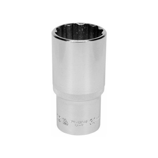 YATO Hosszú dugókulcs 12 szögletű 1/2' 30 mm CrV (YT-12948)