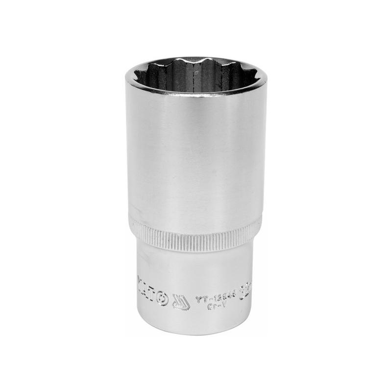 YATO Hosszú dugókulcs 12 szögletű 1/2' 32 mm CrV (YT-12949)