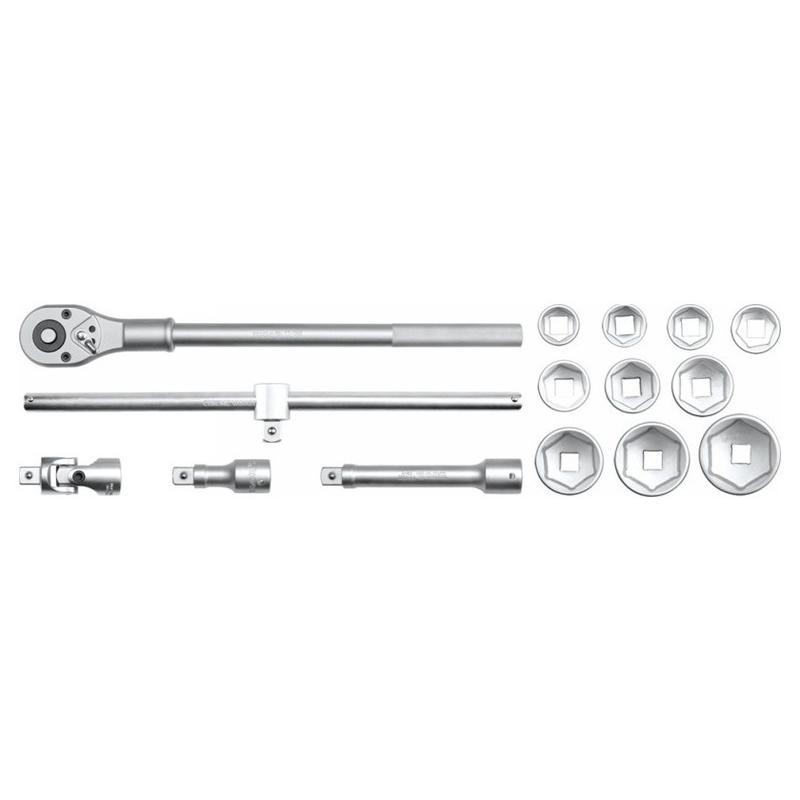 YATO Dugókulcs készlet 15 részes 3/4' 30-60 mm CrV (YT-1334)