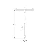 YATO T-hajtószár 3/8' x 310 mm forg. nyéllel CrV (YT-1566)