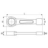 YATO Üthető csillagkulcs 27 mm / 185 mm CrV (YT-1602)