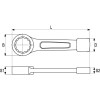 YATO Üthető csillagkulcs 38 mm / 210 mm CrV (YT-1606)