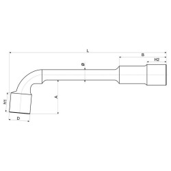 YATO Pipakulcs 19 mm / 207 mm CrV (YT-1639)