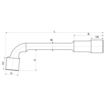 YATO Pipakulcs 19 mm / 207 mm CrV (YT-1639)