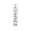 YATO Nyitott dugókulcs készlet 7 részes 3/8', 1/2' CrV (YT-17508)