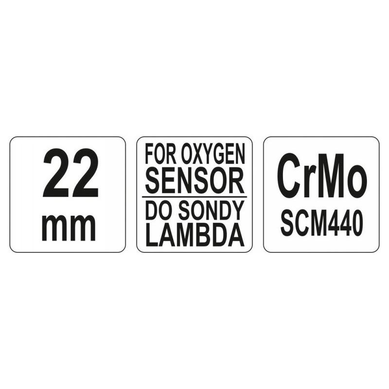 YATO Lambdaszonda dugókulcs 22 mm CrMo (YT-1753)