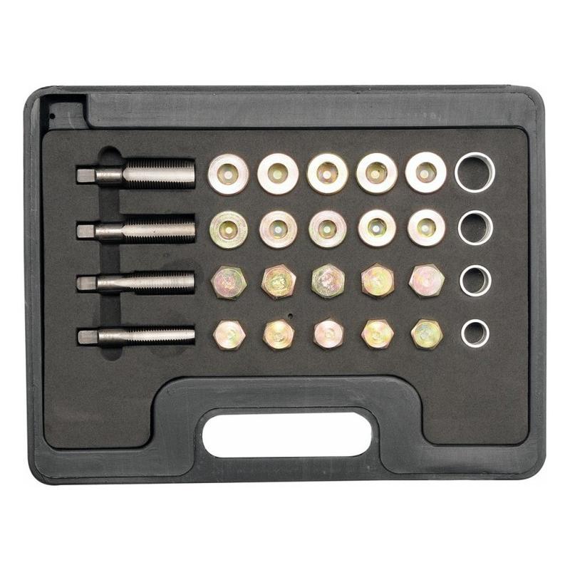 YATO Olajleeresztő csavar menetjavító készlet 64 részes M13-M20 CrMo (YT-1757)