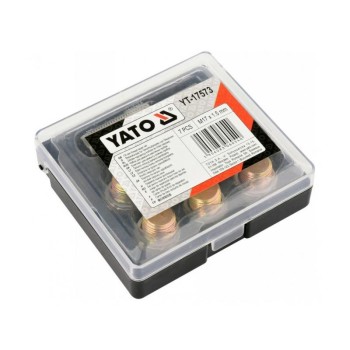 YATO Olajleeresztő csavar menetjavító készlet 7 részes M17x1,5 mm (YT-17573) YATO Olajleeresztő csavar menetjavító készlet 7 részes M17x1,5 mm (YT-17573)