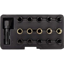 YATO Izzítógyertya menetjavító és tisztító készlet 16 részes M14, M16 (YT-17580)