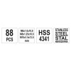 YATO Menetjavító készlet 88 részes M6-M8-M10 (YT-1769)