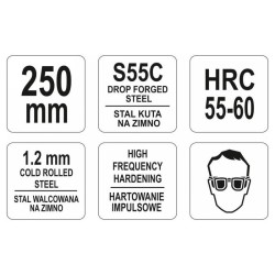 YATO Lemezvágó olló 250 mm egyenes (YT-1964)