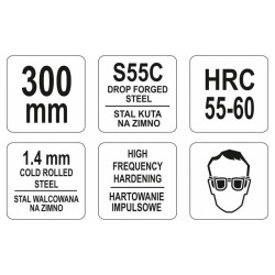 YATO Lemezvágó olló 300 mm egyenes (YT-1965)