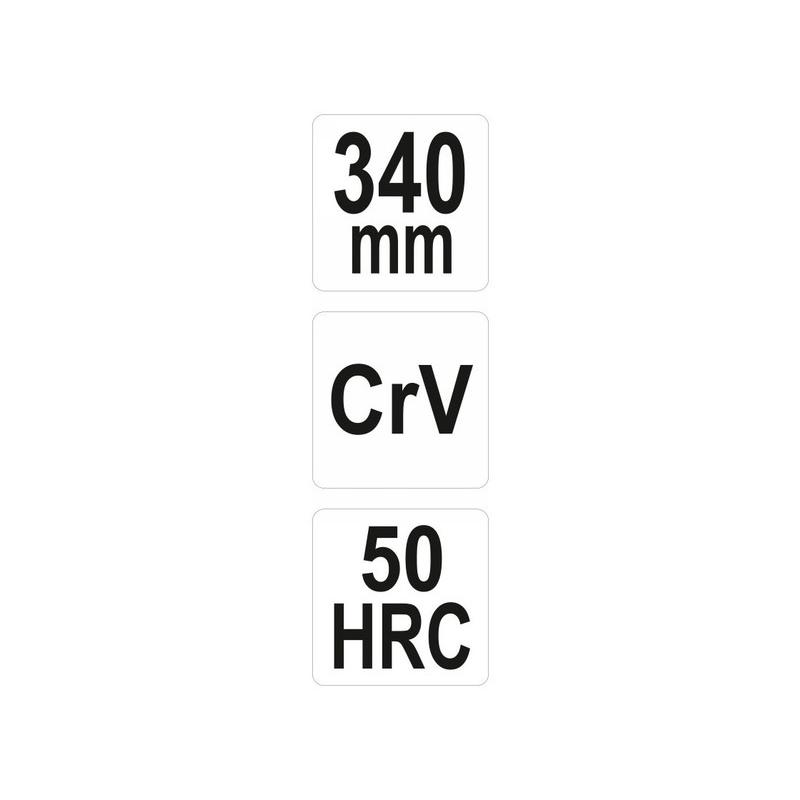YATO Hosszúcsőrű fogó egyenes 340 mm CrV (YT-20400)