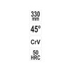 YATO Hajlított csőrű fogó 45° 330 mm CrV (YT-20401)