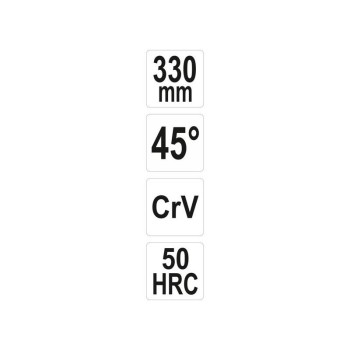 YATO Hajlított csőrű fogó 45° 330 mm CrV (YT-20401)