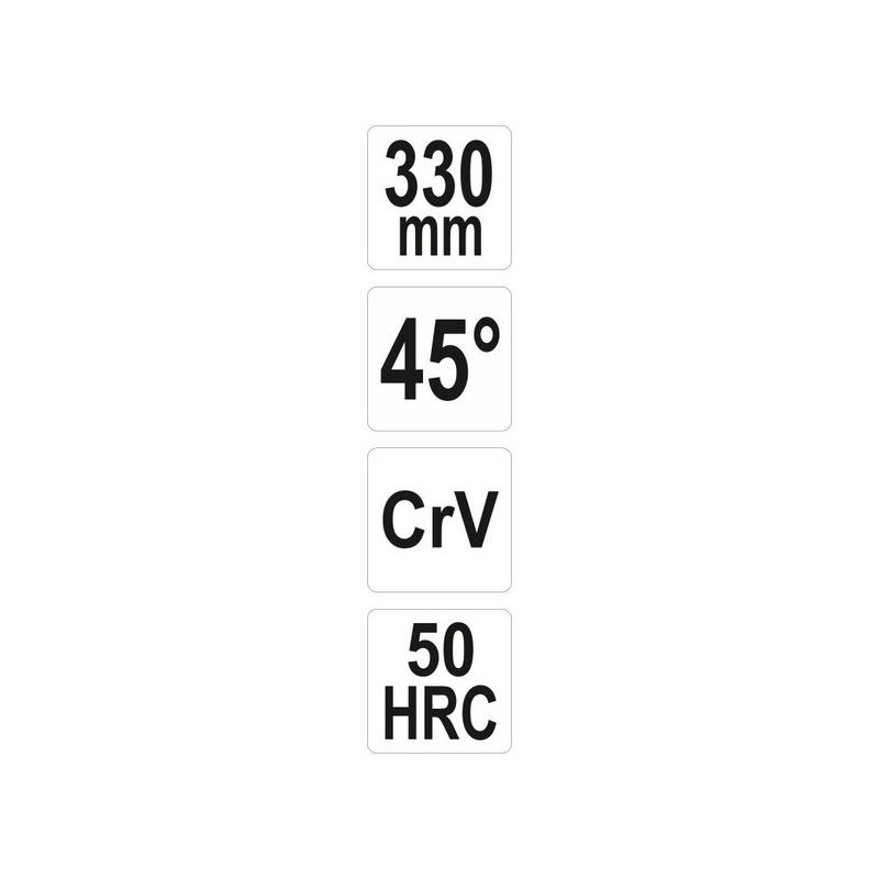 YATO Hajlított csőrű fogó 45° 330 mm CrV (YT-20401)