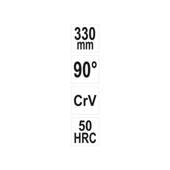 YATO Hajlított csőrű fogó 90° 330 mm CrV (YT-20402)