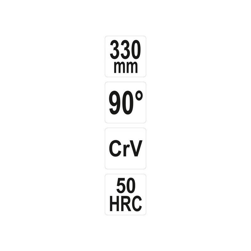 YATO Hajlított csőrű fogó 90° 330 mm CrV (YT-20402)