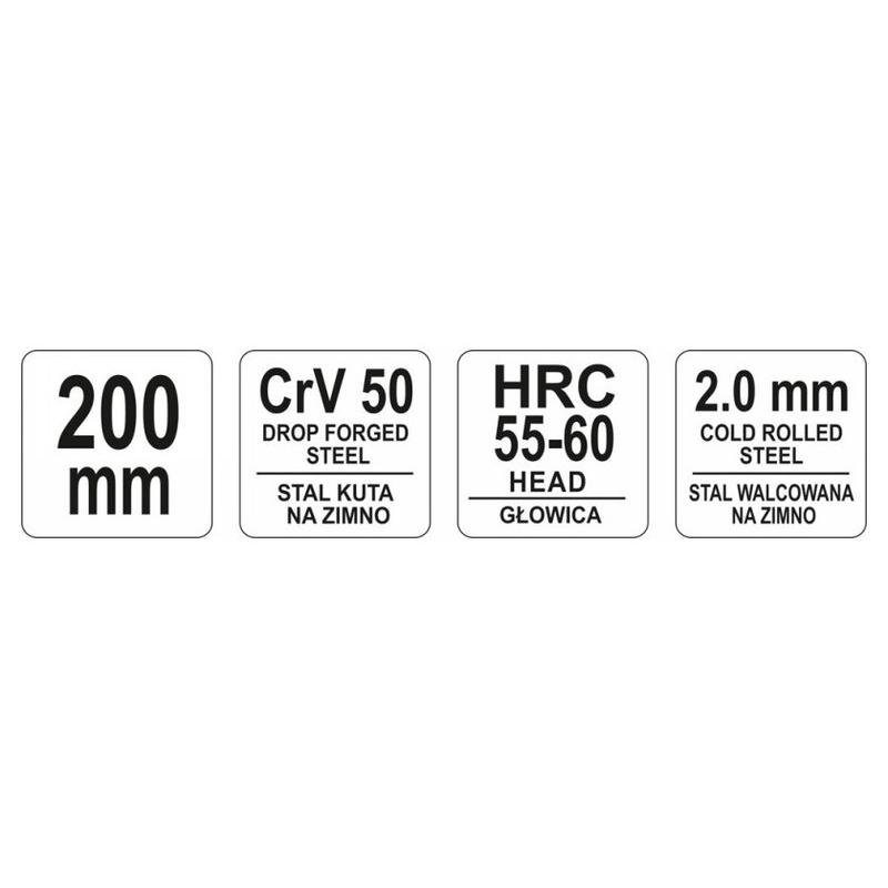YATO Harapófogó 200 mm (YT-2052)
