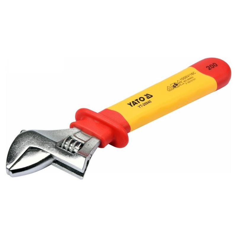 YATO Állítható villáskulcs 0-30 mm / 200 mm 1000 V-ig szigetelt CrV (YT-20940)
