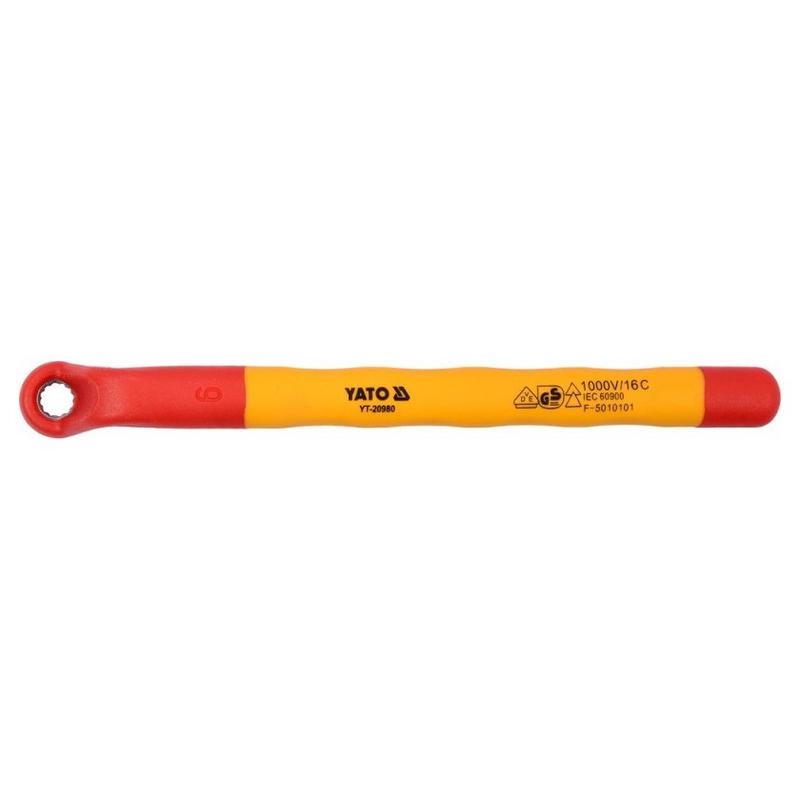 YATO Hajlított csillagkulcs 6 mm / 150 mm 1000 V-ig szigetelt CrV (YT-20980) YATO Hajlított csillagkulcs 6 mm / 150 mm 1000 V-ig szigetelt CrV (YT-20980)