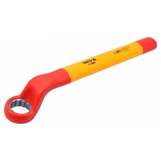 YATO Hajlított csillagkulcs 21 mm / 245 mm 1000 V-ig szigetelt CrV (YT-20994) YATO Hajlított csillagkulcs 21 mm / 245 mm 1000 V-ig szigetelt CrV (YT-20994)