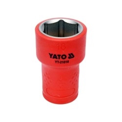 YATO Szigetelt dugókulcs 3/8' 18 mm 1000 V CrV (YT-21018)