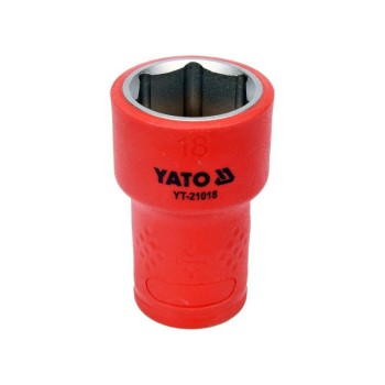 YATO Szigetelt dugókulcs 3/8' 18 mm 1000 V CrV (YT-21018)