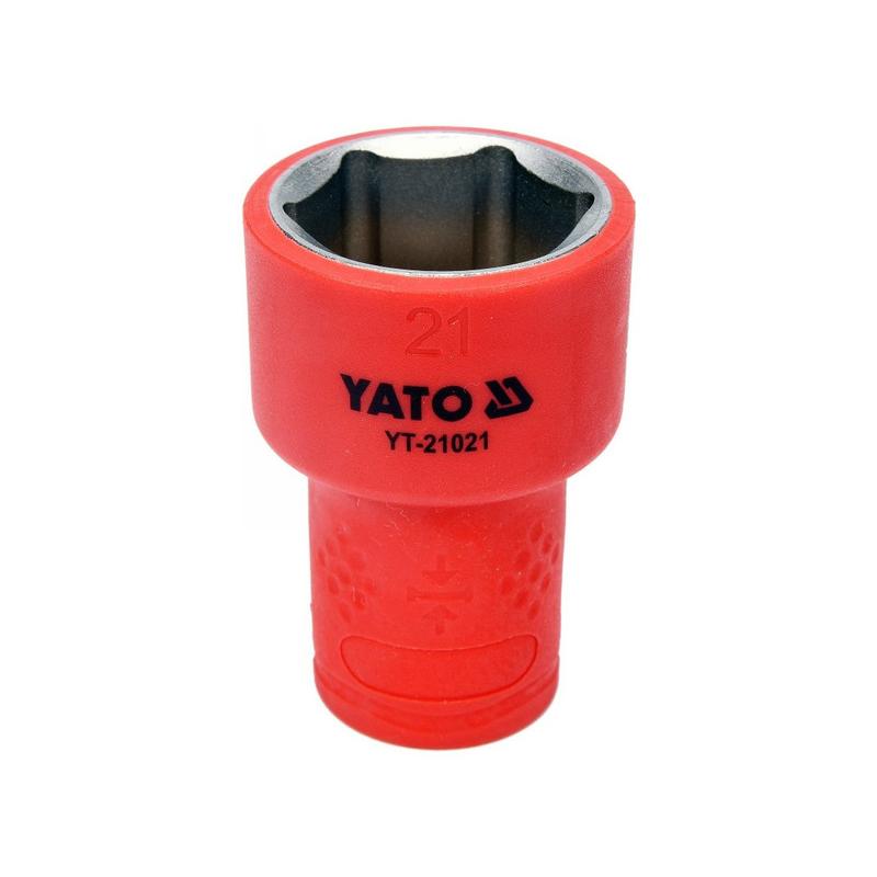 YATO Szigetelt dugókulcs 3/8' 21 mm 1000 V CrV (YT-21021)