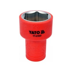 YATO Szigetelt dugókulcs 3/8' 22 mm 1000 V CrV (YT-21022)