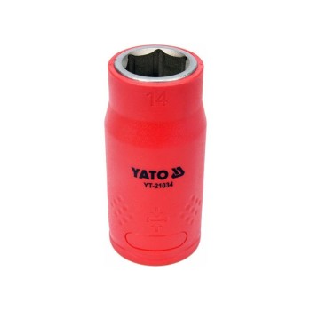 YATO Szigetelt dugókulcs 1/2' 14 mm 1000 V CrV (YT-21034) YATO Szigetelt dugókulcs 1/2' 14 mm 1000 V CrV (YT-21034)