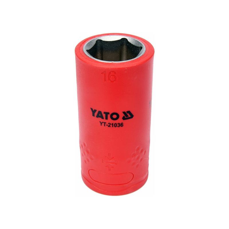 YATO Szigetelt dugókulcs 1/2' 16 mm 1000 V CrV (YT-21036)