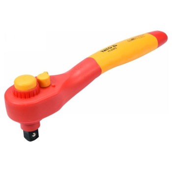 YATO Racsnis hajtószár 1/2' 250 mm 36T hajlított 1000 V-ig szigetelt CrV (YT-21072) YATO Racsnis hajtószár 1/2' 250 mm 36T hajlított 1000 V-ig szigetelt CrV (YT-21072)