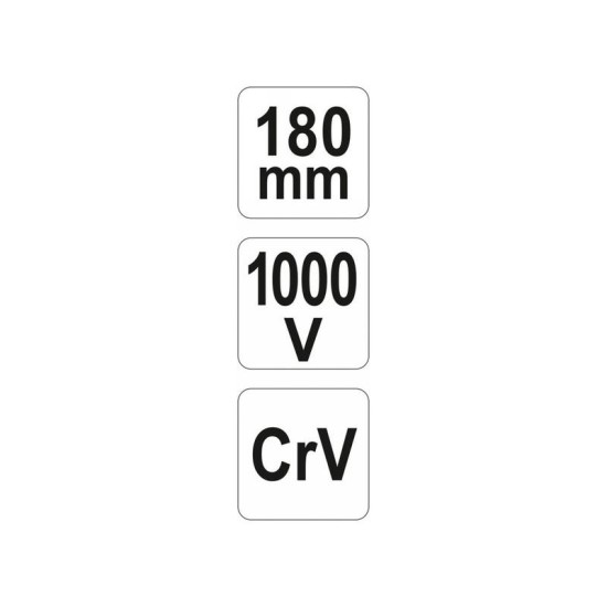 YATO Kombinált fogó 180 mm 1000 V-ig szigetelt (YT-21152)