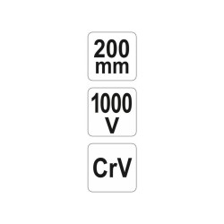 YATO Kombinált fogó 200 mm 1000 V-ig szigetelt (YT-21153) YATO Kombinált fogó 200 mm 1000 V-ig szigetelt (YT-21153)
