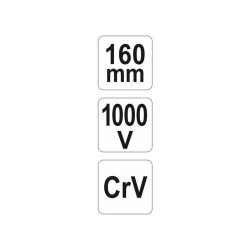 YATO Blankoló fogó 160 mm 1000 V-ig szigetelt (YT-21160) YATO Blankoló fogó 160 mm 1000 V-ig szigetelt (YT-21160)