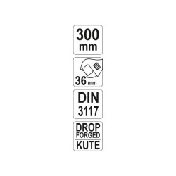 YATO Állítható villáskulcs 0-38 / 300 mm (YT-21653)