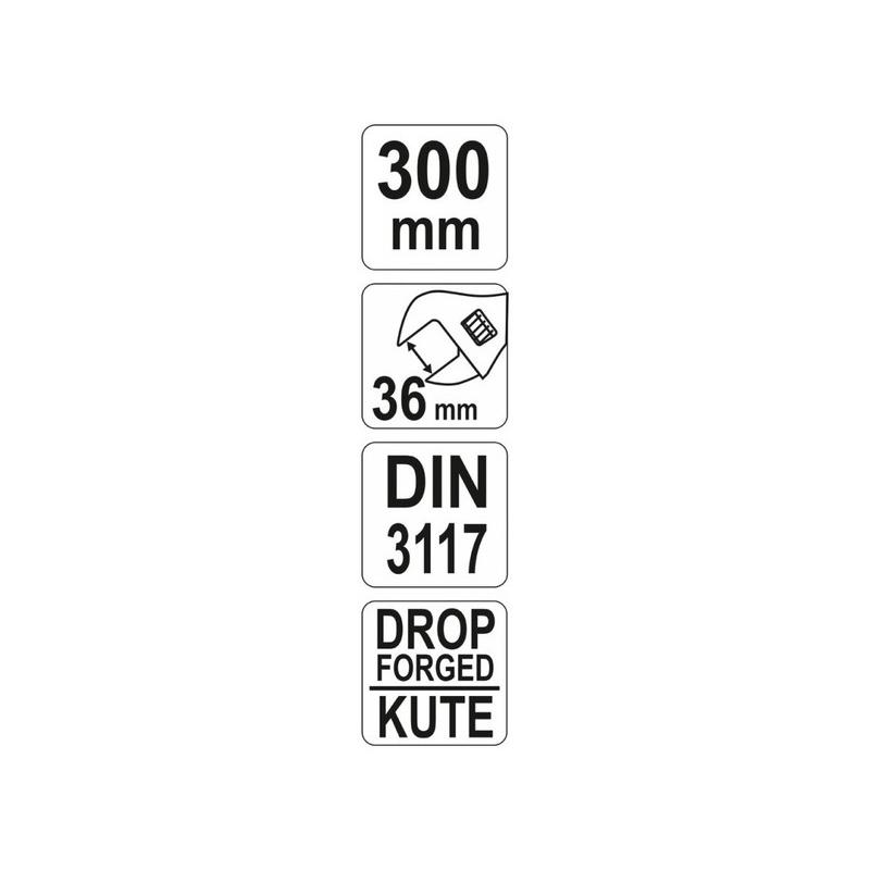 YATO Állítható villáskulcs 0-38 / 300 mm (YT-21653)