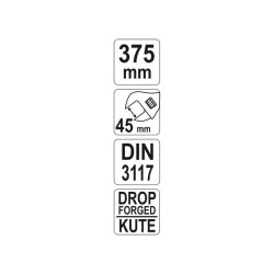 YATO Állítható villáskulcs 0-49 / 375 mm (YT-21654)