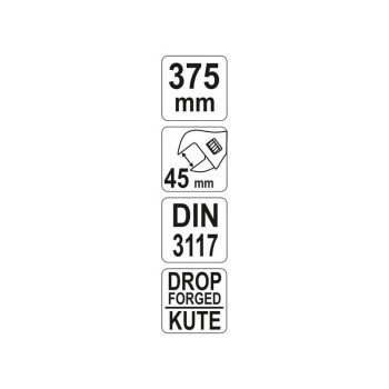 YATO Állítható villáskulcs 0-49 / 375 mm (YT-21654) YATO Állítható villáskulcs 0-49 / 375 mm (YT-21654)